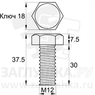 DIN933-M12x30